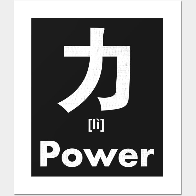 Power Chinese Character (Radical 19) Wall Art by launchinese